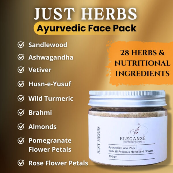 JUST HERBS - Ayurvedic Face Pack - Image 3