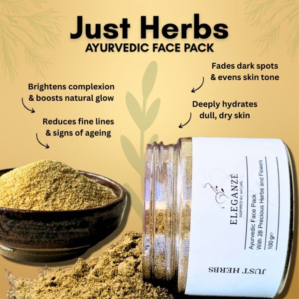JUST HERBS - Ayurvedic Face Pack - Image 4